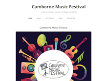 Tablet Screenshot of cambornemusicfestival.org.uk